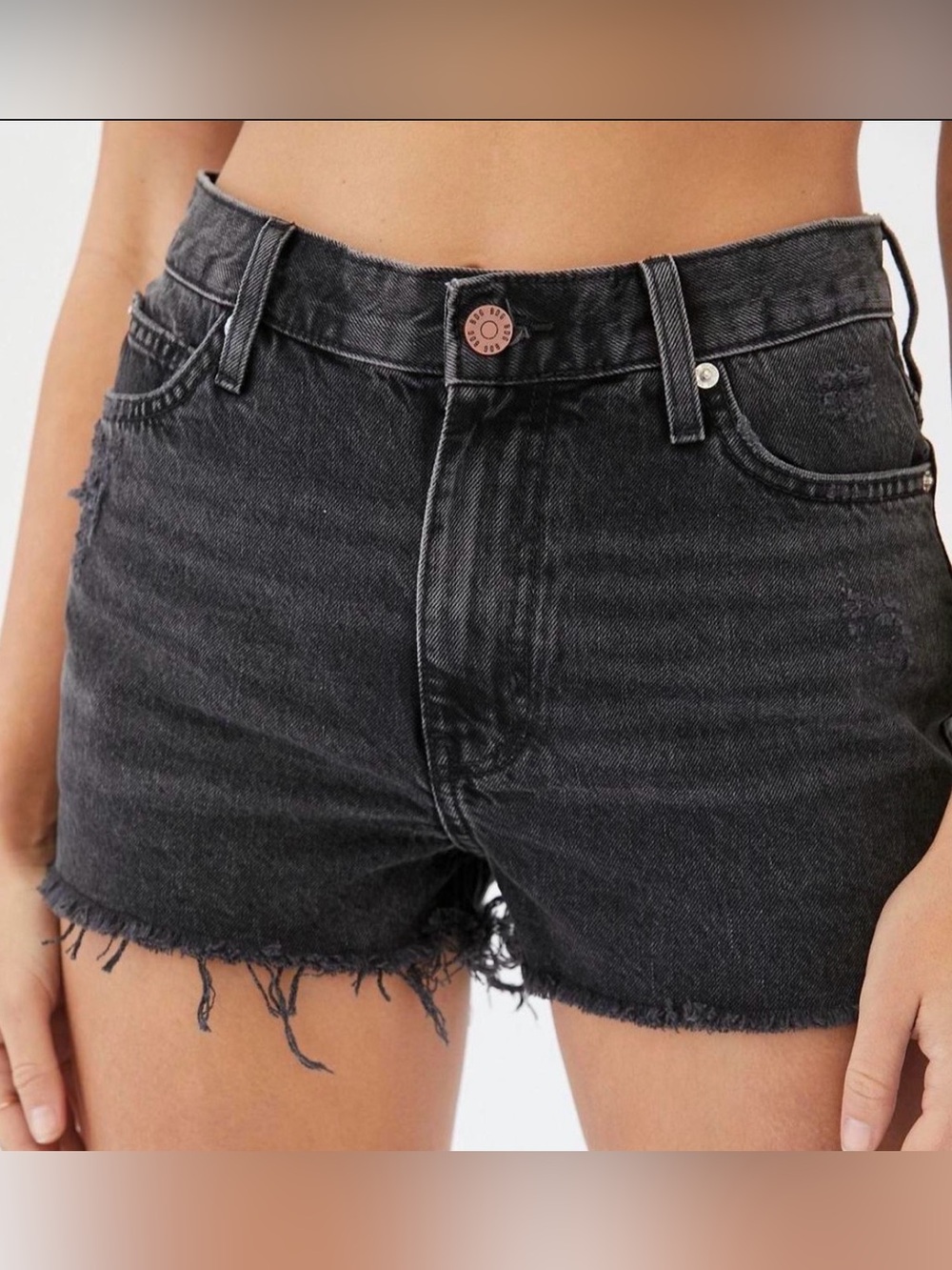BDG Black Jean Shorts